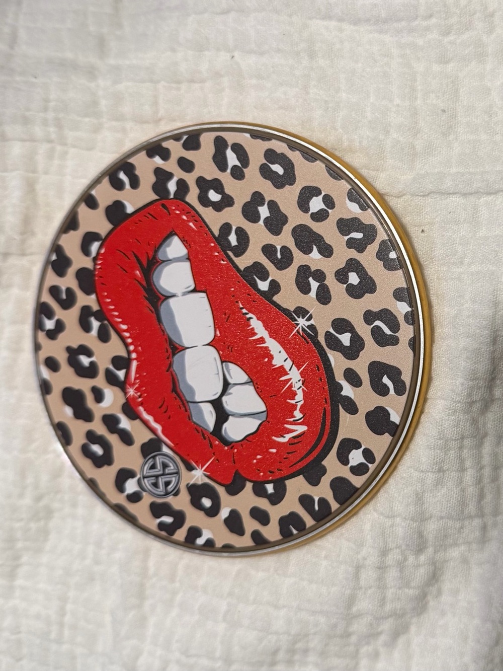 Simply Southern Wireless Charger Lips Smile Kiss iPhone Cell Phone leopard print